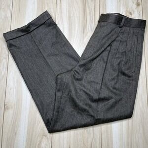 Frank Stella Ltd. New York Wool Dress Pants Pleated Mens Size 33Wx29L Vintage